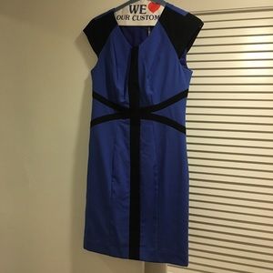 Neverworn Marc New York blue/black sheath dress 2
